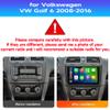 Car Radio Stereo for Volkswagen VW Golf 6 2008-2016, Android 13, 9" IPS Touch Screen Upgrade Dash Kit with CarPlay & Android Auto, GPS Navigation DSP SWC 5G WiFi Camera 4CORE 2+64GB view 2