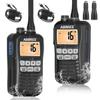ABBREE Marine Radio VHF Handheld Radio Floating IP67 Waterproof MR-25 Long Range Noise Cancelling Mic Walkie Talkie NOAA Weather,LCD Display Vibration Water Draining Two Way Radio for Boat,2Pack view 1