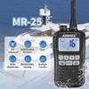 ABBREE Marine Radio VHF Handheld Radio Floating IP67 Waterproof MR-25 Long Range Noise Cancelling Mic Walkie Talkie NOAA Weather,LCD Display Vibration Water Draining Two Way Radio for Boat,2Pack view 2