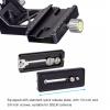 Heavy Duty Tripod Gimbal Head, Aluminum Alloy 360 Panorama Gimbal with for Standard Quick Release Plate and Bubble Level, with 1/4 inch and 3/8 inch Screws view 3