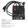 USB3.2 GEN1 Type C Floppy Drive Front Panel, 6 Ports with 2 USB3.0, USB C, HD Audio, SD/TF Reader, 19Pin Front Panel Adapter for WinXP/7/8/10/11/2003, OS X, Linux view 4