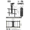 LIUZQWAED Ceiling TV Mount - Motorized Ceiling TV Mount, Hidden Drop Down TV Lift, Telescopic Electric TV Lift with Auto Lifting, Fits 32-70 Inch TVs Motorized TV Stand, 0-85 Flip Down view 3