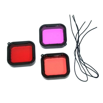 3pcs Waterproof Diving Protective Filter Lens Cover Set Cameras for Underwater Photography Enhanced Glare Reduction