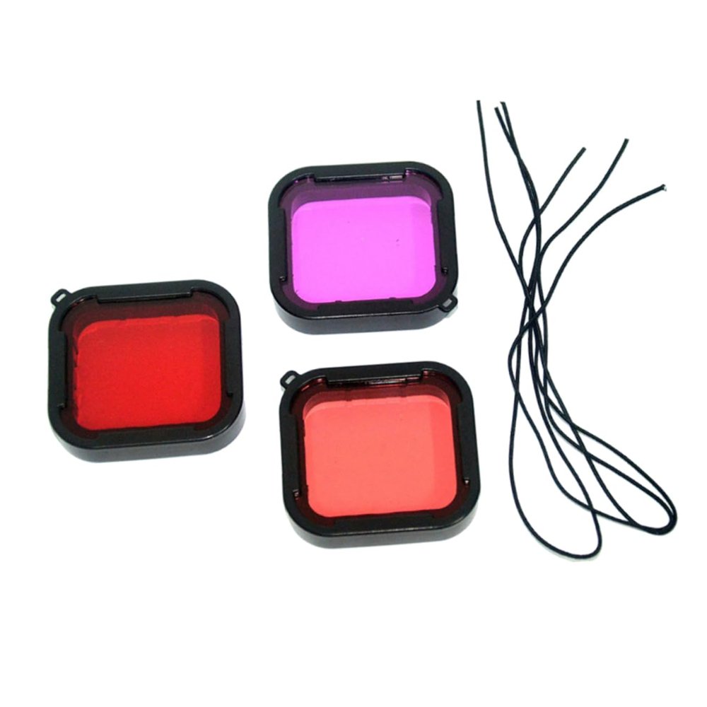 3pcs Waterproof Diving Protective Filter Lens Cover Set Cameras for Underwater Photography Enhanced Glare Reduction