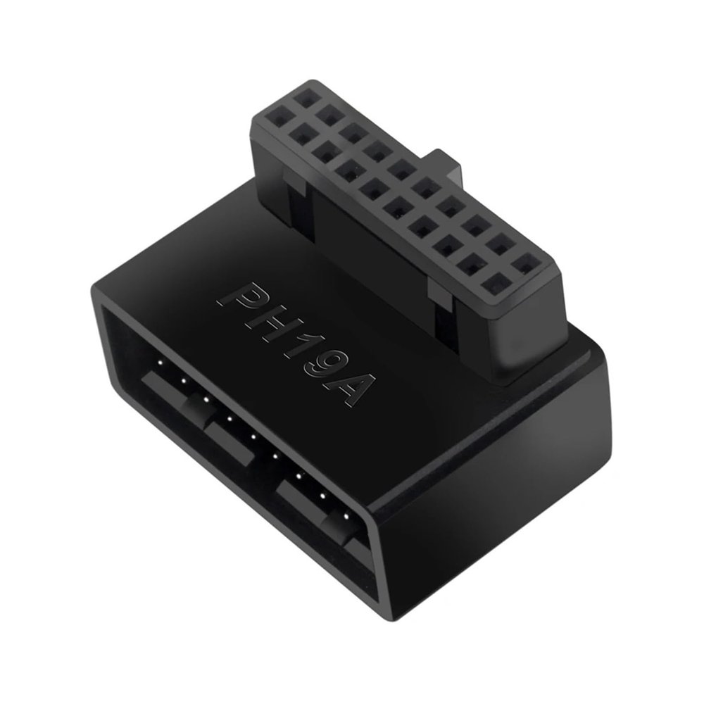 lowmountainswere USB 3.0 19P 20P Extension Adapter Plug-in Converter Compatible with The Computer PC Motherboard(TypeA)