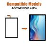 Duotipa Front Glass Touch Panel Digitizer Replacement for AOCWEI X500 45Pin 10.1" Tablet with Repair Tools Kit,No LCD Screen view 2