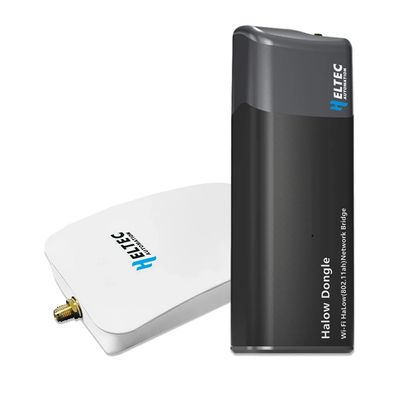Wi-Fi HaLow Dongle IEEE 802.11ah Protocol 1km Ultra-Long-Range Wi-Fi or Ethernet Cable Lower Power Consumption Wireless Network Bridge 902-928MHz (Dongle STA+H7608)