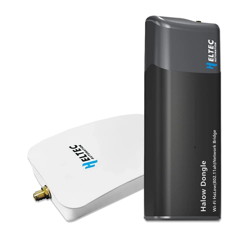 Wi-Fi HaLow Dongle IEEE 802.11ah Protocol 1km Ultra-Long-Range Wi-Fi or Ethernet Cable Lower Power Consumption Wireless Network Bridge 902-928MHz (Dongle STA+H7608)