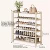 JHDXL Shoe Rack for Entryway, Shoe Organizer Tower, Space-Saving Shoe Storage, Freely Assembled Adjustable Height, Shelf for Entryway, Garage, Bedroom, White(60 * 67cm/23.6 * 26.4in) view 2