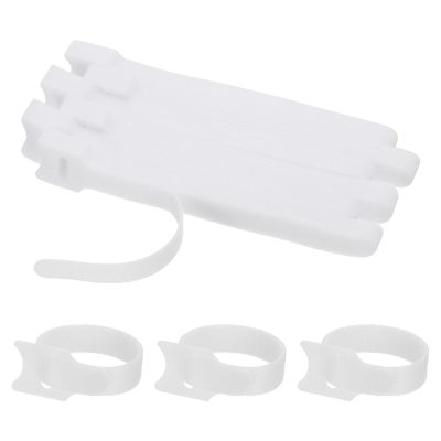 PATIKIL 6 Inch Reusable Cable Ties, 60 Pcs Cable Management Ties Adjustable Hook and Loop Fastening Cord Organizer for Home Office Laptops Data Cables, White
