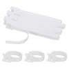PATIKIL 6 Inch Reusable Cable Ties, 60 Pcs Cable Management Ties Adjustable Hook and Loop Fastening Cord Organizer for Home Office Laptops Data Cables, White view 1