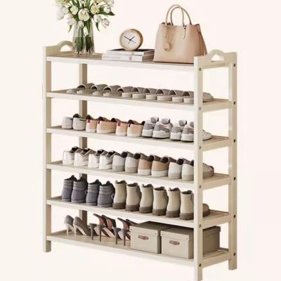 JHDXL Shoe Rack for Entryway, Shoe Organizer Tower, Space-Saving Shoe Storage, Freely Assembled Adjustable Height, Shelf for Entryway, Garage, Bedroom, White(70 * 98cm/27.6 * 38.6in)