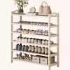 JHDXL Shoe Rack for Entryway, Shoe Organizer Tower, Space-Saving Shoe Storage, Freely Assembled Adjustable Height, Shelf for Entryway, Garage, Bedroom, White(70 * 98cm/27.6 * 38.6in) view 1