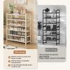 JHDXL Shoe Rack for Entryway, Shoe Organizer Tower, Space-Saving Shoe Storage, Freely Assembled Adjustable Height, Shelf for Entryway, Garage, Bedroom, White(70 * 98cm/27.6 * 38.6in) view 4