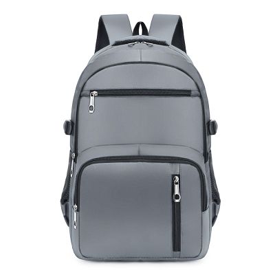 BAGFSHET Waterproof Lightweight Business Laptop Backpack Travel Backpack Book Bag College Backpack Fits 15.6 Inch Laptop (Grey)