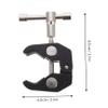 DIYEAH 2pcs Super Clamp Aluminum Alloy Thread Camera Clip Holder for Cabinets Backdrop view 4