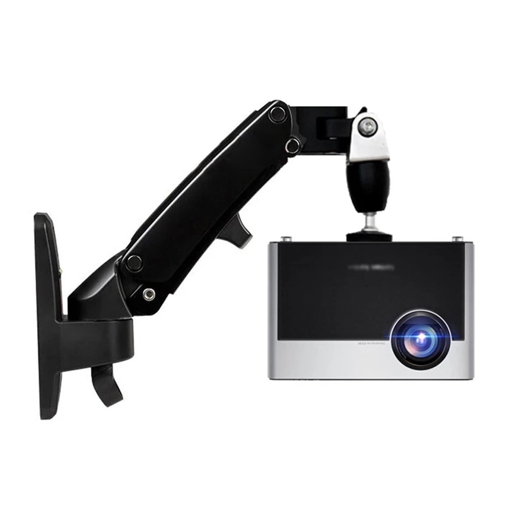 JOMRTS Projector Mount Universal Gas Spring Gas Strut Tilt Projector Bracket Ceiling Mount Rack Aluminium Alloy 360  Rotate Ceiling Mount with Tray