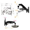 JOMRTS Projector Mount Universal Gas Spring Gas Strut Tilt Projector Bracket Ceiling Mount Rack Aluminium Alloy 360  Rotate Ceiling Mount with Tray view 2