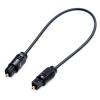 ACGTUY 18cm Square to Square Digital Audio Short Audio Optical Cable Compatible with The PC TV DVD Stereo(OD4mm,18CM) view 2