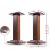 JOMRTS Audio Rack Speaker StandSolid Wood Professional Speaker StandFloor Surround Sound StandBookcase Speaker Stand Media Cabinet (A Color 28 * 28 * 70CM) view 2