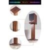 JOMRTS Audio Rack Speaker StandSolid Wood Professional Speaker StandFloor Surround Sound StandBookcase Speaker Stand Media Cabinet (A Color 28 * 28 * 70CM) view 3