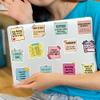 100PCS Self-Affirmation Motivational Stickers, Inspirational Quote Reminder Waterproof Stickers for Water Bottles Laptop Scrapbook, Positive Note Aesthetic Decals for Teens Adults Students view 3