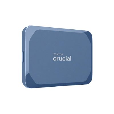 Crucial X10 2TB Portable SSD, Up to 2,100MB/s, USB 3.2 USB-C, External Solid State Drive, Compatible with Windows, Mac & Android, Durable Storage for Games, Photos & Files, Blue - CT2000X10SSD9-02