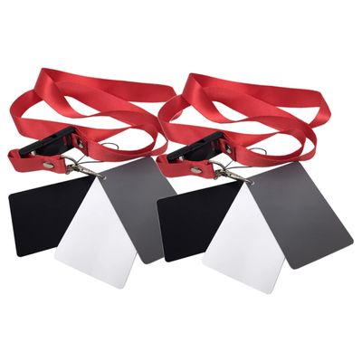 Lurrose 2pcs Black Photography Card Lanyard Exposure Checker for Accurate Digital Photography Video Use