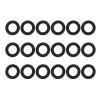 18PCS Speaker Sealing Rings, Shockproof Anti Slip Car Speaker Enhancer with Noise Reducing, 3.0in Outer & 1.9in Inner Diameter, DIY Accessory Repair Parts view 1