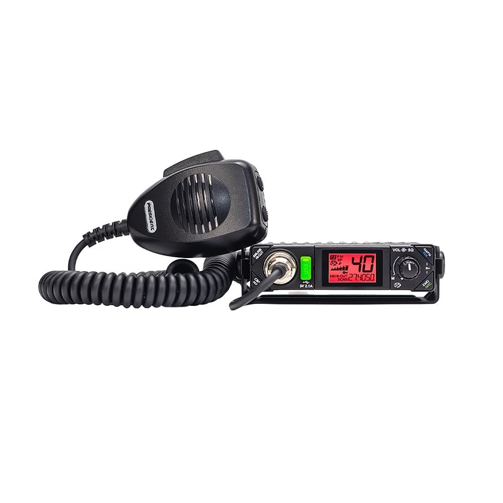 President Bill III (Bill 3) FCC AM/FM Ultra-Compact with P Channels, NRC, Weather Channel CB Radio. (TXUS201)