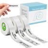 3-Roll P21 Label Maker Tape, compatible with Nelko P21, ORGBRO X1,ORGSTA S001,NADAIIN N12 prints,14x40mm (0.55"x1.57"), Standard Laminated Office Labeling Tape Replacement, 180 Tapes/Roll, Transparent view 1