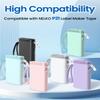 3-Roll P21 Label Maker Tape, compatible with Nelko P21, ORGBRO X1,ORGSTA S001,NADAIIN N12 prints,14x40mm (0.55"x1.57"), Standard Laminated Office Labeling Tape Replacement, 180 Tapes/Roll, Transparent view 2