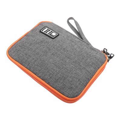 DOITOOL Large Capacity Electronic Organizer Bag for Travel Multi-section Storage Case for Tablet Power Bank Cables and Accessories Durable Grey Design