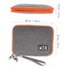 DOITOOL Large Capacity Electronic Organizer Bag for Travel Multi-section Storage Case for Tablet Power Bank Cables and Accessories Durable Grey Design view 3
