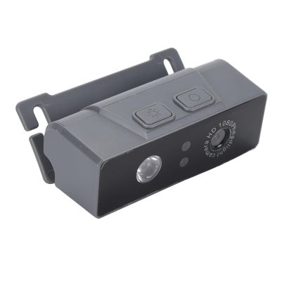 Head Mounted Camera Portable Gesture Sensor Light 1080P Action Video Camcorder Head Wearable Camera for Fishing Riding Night Reading (Grey)