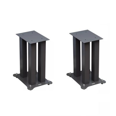 JOMRTS Audio Rack All-Metal Speaker Stand Audio Bracket Bookshelf Desktop Home Theater Iron Surround Floor Stand Media Cabinet (A Color 60CM)