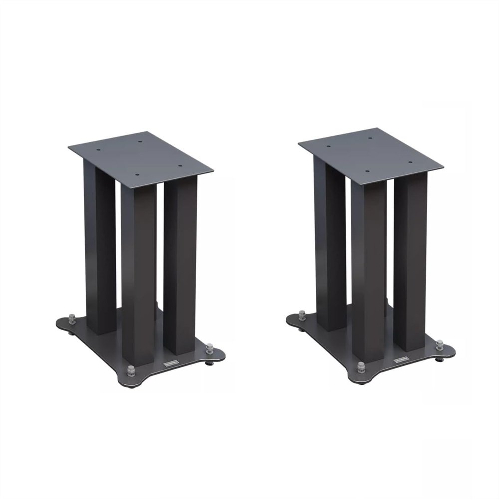 JOMRTS Audio Rack All-Metal Speaker Stand Audio Bracket Bookshelf Desktop Home Theater Iron Surround Floor Stand Media Cabinet (A Color 60CM)