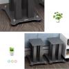 JOMRTS Audio Rack All-Metal Speaker Stand Audio Bracket Bookshelf Desktop Home Theater Iron Surround Floor Stand Media Cabinet (A Color 60CM) view 4