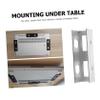 Angoily 3pcs Under Desk Laptop Mounts Metal Laptop Shelf Holder for Secure Storage Slim Design for Office Bedroom and Home Use Sturdy and Lightweight Bracket view 2