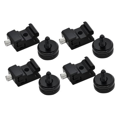 DIYEAH 8pcs Hot Shoe Mount Adapter Cold Shoe Flash Adapter Set for DSLR Camera