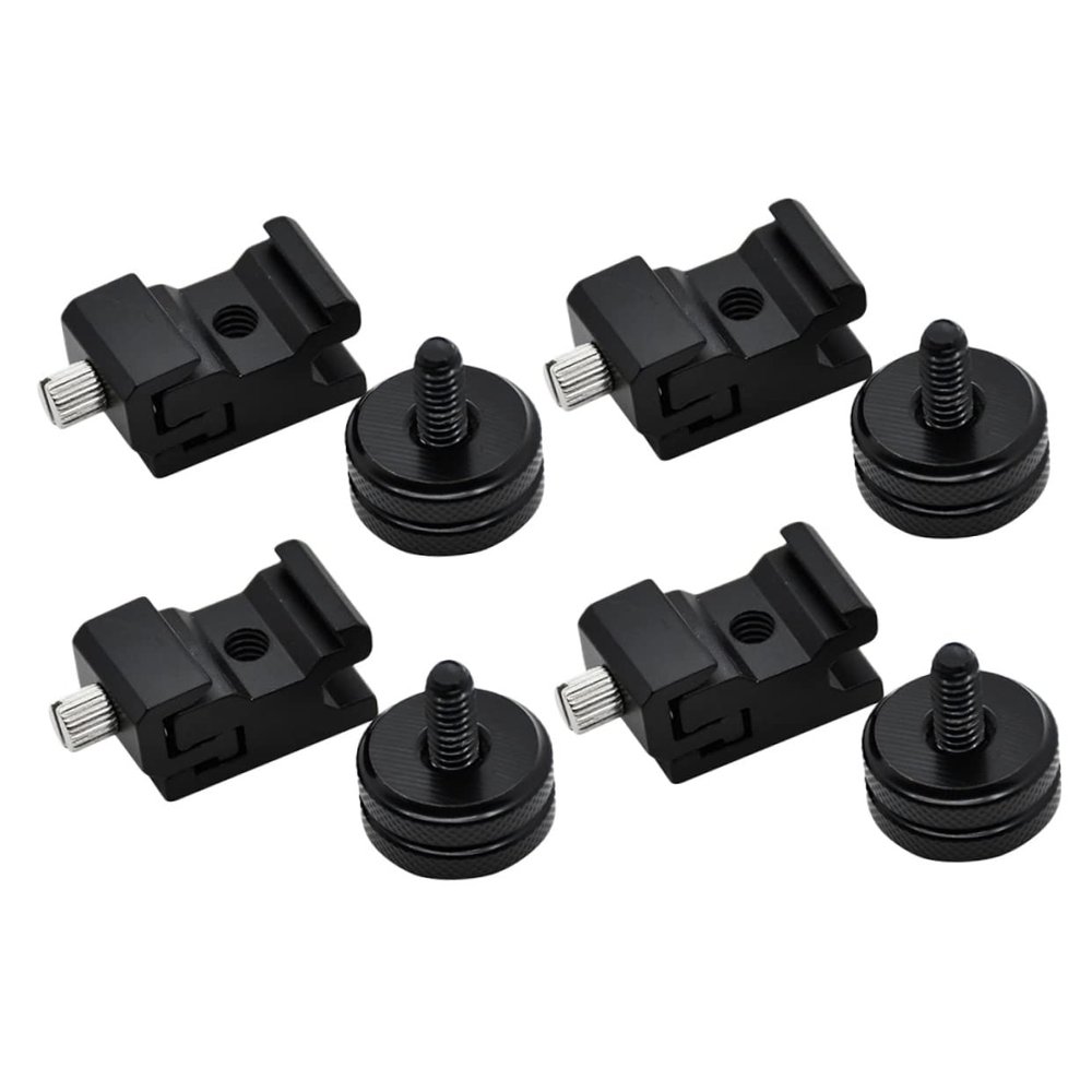 DIYEAH 8pcs Hot Shoe Mount Adapter Cold Shoe Flash Adapter Set for DSLR Camera