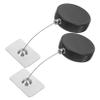 NUOBESTY 2pcs Retractable Security Cable Lock Remote Control Antitheft Door Security Latch for Tv DVD Laptop view 1