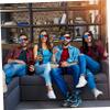 DIYEAH 3D Viewing Glasses Set Red Lenses Compact and Refined for 3D Movies Tv Theater view 3