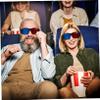 DIYEAH 3D Viewing Glasses Set Red Lenses Compact and Refined for 3D Movies Tv Theater view 4