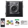 FUJIFILM INSTAX Wide EVO Hybrid Instant Camera | Black Bundle with 20 Exposures Wide Instant Film + Wide Album & Colored Frames + Cleaning Cloth (4 Items) view 1