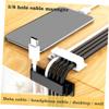 DirectNine Basics 4pcs Adhesive Cable Organizer Easy Install Cable Holder Wire Organizer for Desk Home view 4