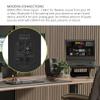 Kanto ORA4MB Pro Audio Bluetooth Desktop Speakers - Matte Black Pair with a SUB8VMB Sealed Powered 8" Subwoofer - Vinyl Black (2024) view 4
