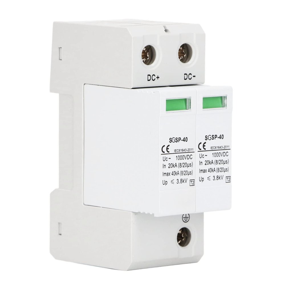 DC 1000V 40KA Protector High Performance PV Arrester Device White (2P)