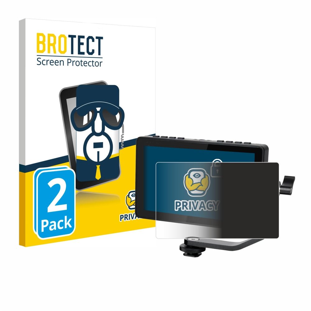 brotect (2 Pack Privacy Screen Protector Compatible with Feelworld F5 Prox 5,5" [Anti-Spy, Protection-Film, Blue Light Filter]
