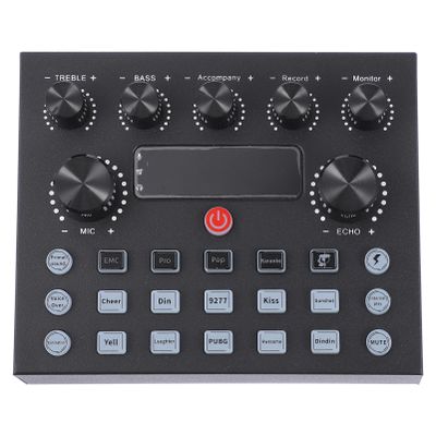 ERINGOGO Live Sound Card External Sound Card for Mixer Music Mixer Voice Changer Lights